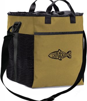 Riverruns Fishing Hunting Wader Bag with Vented Mesh, Waders Boots Bag, Fly Fishing Backpack for Fishing, Hiking, Camping